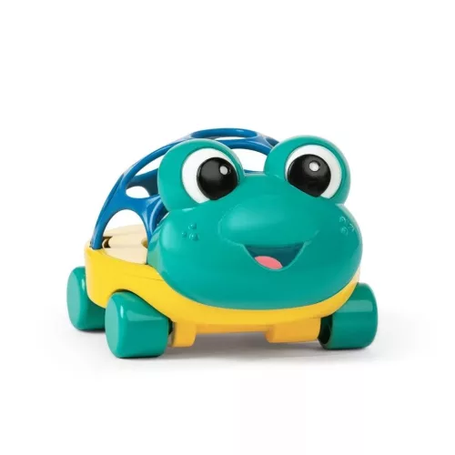 Oball Autó és csörgő, 2in1 Curious Car, teknős, Neptune™, 3 hó+