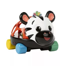   Oball Autó és csörgő, 2in1 Curious Car, zebra, Zen™, 3 hó+