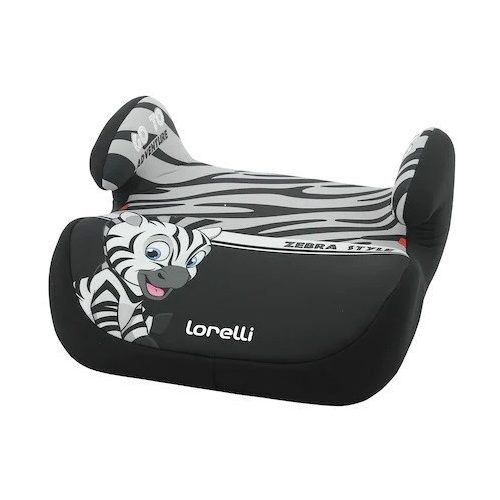 Lorelli Topo Comfort autós ülésmagasító 15-36kg - Zebra grey-white 2020
