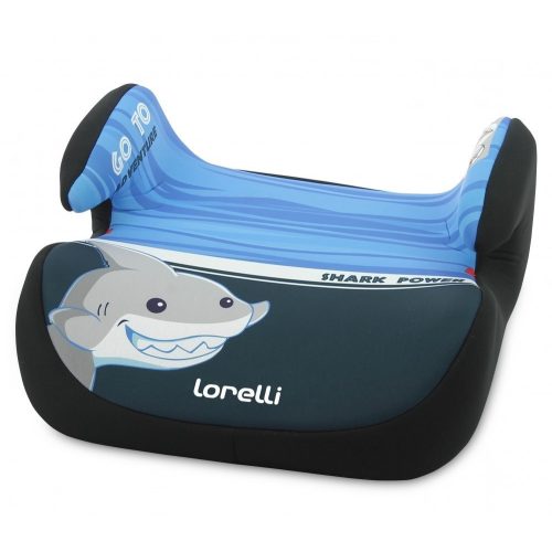 Lorelli Topo Comfort autós ülésmagasító 15-36kg - Shark light-dark blue 2020