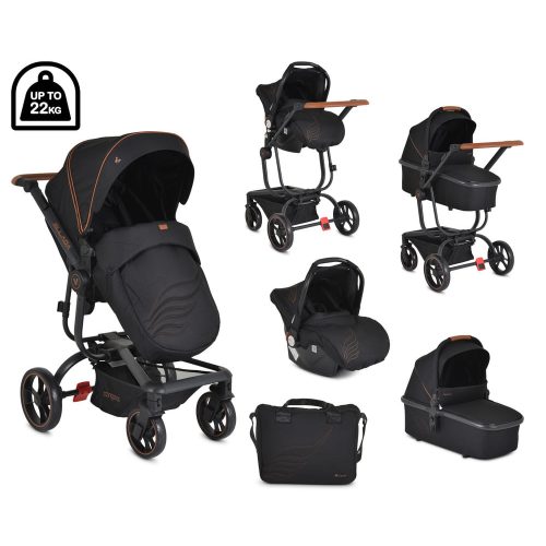 CANGAROO ELLADA 3IN1 BABAKOCSI FEKETE