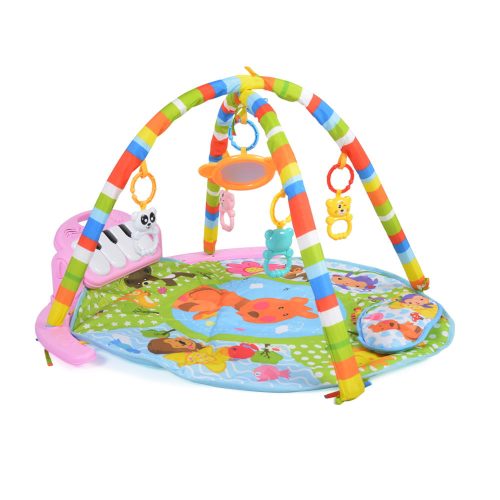 Moni Baby piano játszószőnyeg zongorás lány pink