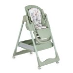 MONI SURPRISE baba etetőszék szilikon tányérral, evőeszközzel, előkével ZÖLD