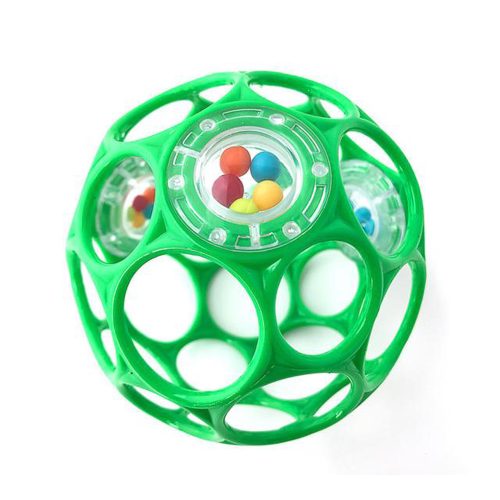 Bright Starts játék Oball Rattle 10cm / zöld