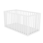 Timba kiságy Félix járókává alakítható fehér 60x120
