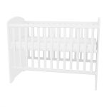 Timba Erik zárt végű babaágy, ágyneműtartós 60x120 ezüst-fehér