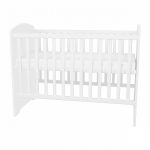 Timba kiságy Félix zárt végű ágyneműtartós fehér-csillagos 60x120