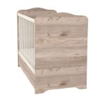 Timba kiságy Viki zárt végű ágyneműtartós 60x120 krém-fűz