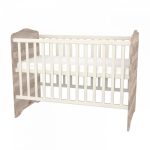 Timba kiságy Viki zárt végű ágyneműtartós 60x120 krém-fűz