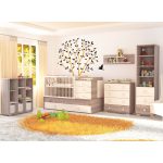 Timba kiságy Viki zárt végű ágyneműtartós 60x120 krém-fűz