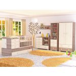 Timba szekrény Viki 1 ajtós 2 fiókos krém-fűz