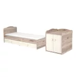 Timba Viki kombiágy maxi 2 ajtós krém-fűz