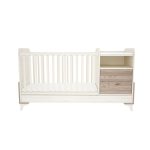 Timba Kloé 2 fiókos Kombinált kiságy / Krém-Fűz