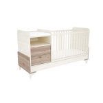 Timba Kloé 2 fiókos Kombinált kiságy / Krém-Fűz