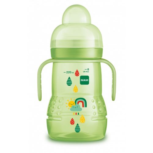 MAM Trainer+ tanulópohár 220 ml 4hó / zöld