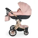 POLLY 3IN1 BABAKOCSI SZETT:SPORT+MÓZES+ TRIO ISIZE AUTÓS HORDOZÓ+KISTÁSKA PINK
