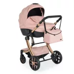 POLLY 3IN1 BABAKOCSI SZETT:SPORT+MÓZES+ TRIO ISIZE AUTÓS HORDOZÓ+KISTÁSKA PINK