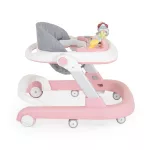 Cangaroo FIESTA bébikomp, 2in1 döntött járássegítővé alakítható PINK rózsaszín
