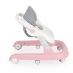 Cangaroo FIESTA bébikomp, 2in1 döntött járássegítővé alakítható PINK rózsaszín