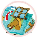 Happy farm játszószőnyeg farm + 30 labda zöld