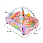 Cangaroo Oasis játszószőnyeg oldalfallal nagy pink