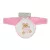 BEAR előke hosszú ujjal, macis mintával, pvc/textil PINK