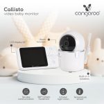 Cangaroo CALLISTO bébimonitor LCD 7cm kijelzővel FEHÉR