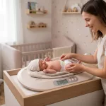 Cangaroo Peanut elektronikus babamérleg – pontos súly- és hosszmérés otthon Grey