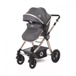 LORELLI ALEXA SET BABAKOCSI MÓZESSÉ ALAKÍTHATÓ SPORT RÉSSZEL - LUXE BLACK 2021