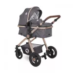 LORELLI ALEXA SET BABAKOCSI MÓZESSÉ ALAKÍTHATÓ SPORT RÉSSZEL - LUXE BLACK 2021