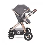 LORELLI ALEXA SET BABAKOCSI MÓZESSÉ ALAKÍTHATÓ SPORT RÉSSZEL - LUXE BLACK 2021