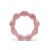 Lorelli Természetes szilikon rágóka karika - Deep Pink