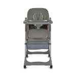 MONI LINDO multifunkciós baba etetőszék kiegészítőkkel (előke, kanál, villa) SZÜRKE