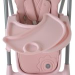 Moni RICO multi etetőszék alsó kosár nélkül, összecsukható PINK