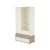 Timba Kloé 3 Fiókos 1 ajtós állószekrény / Krém-fűz
