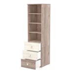 Timba szekrény Viki 3 fiókos nyitott krém-fűz