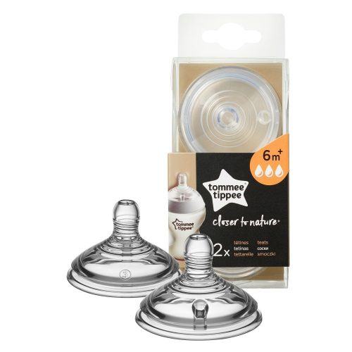 Tommee Tippee cumisüveg cumi CTN 2 db gyors folyású