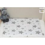 PIHE-TEX  2 részes babaágynemű szett CSÍKOS CSILLAGOK , RÓZSA (121/R)