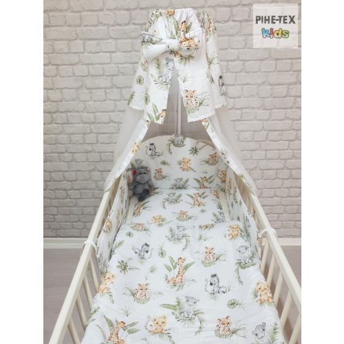 PIHETEX  4 részes babaágynemű szett  SZAFARI PARK (659) 