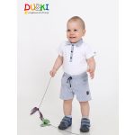 DU&KI Vászon sort galléros pólóval  86-os