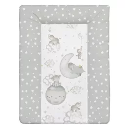    Bébi Elefánt szürke puha pelenkázólap 70×50 cm – vízhatlan, bababarát Softy pelenkázó alátét