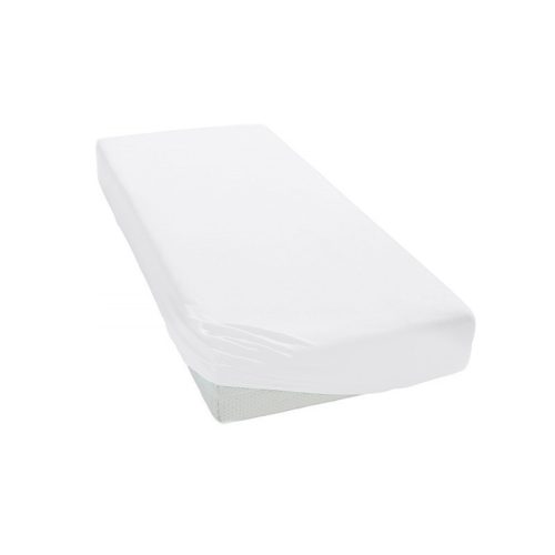 Pamut strech lepedő 60x172-70x177cm - Fehér gumírozott lepedő 