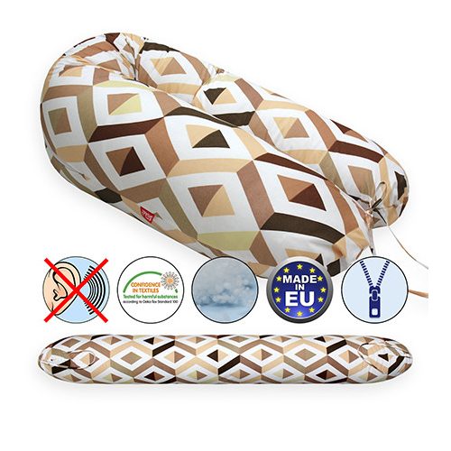 Scamp Formázható univerzális szoptatós párna pamut huzattal / Rhombus