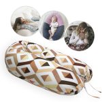 Scamp Formázható univerzális szoptatós párna pamut huzattal / Rhombus