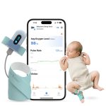 Babytone Baby O2 okos légzésfigyelő zokni- by Viatom, zöld