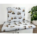 Munkás Mancsok 2 részes babaágynemű szett – pamut, 140x90 + 40x50