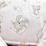 Szivárványos maci mintával rózsaszín 2 részes babaágynemű szett – 100% pamut, 140x90 + 40x50