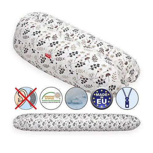 Scamp Formázható univerzális szoptatós párna pamut huzattal/BrownSpring