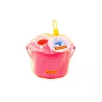 POLESIE műanyag formabedobó vödör 6 db-os PINK