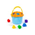 POLESIE műanyag formabedobó vödör 6 db-os KÉK